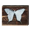 Designocracy Butterfly Art on Board Wall Decor 9841312